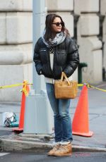 KATIE HOLMES Out and About in New York 02/05/2016