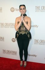 KATY PERRY at Creators Party Presented by Spotify in Los Angeles 02/13/2016