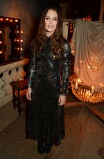 KEIRA KNIGHTLEY at Erdem x Selfridges LFW After Party in London 02/22/2016