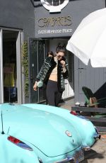 KENDALL JENNER Drive Her 1957 Corvette Out in west hollywood - 2/4/16 [mq]