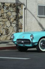 KENDALL JENNER Drive Her 1957 Corvette Out in west hollywood - 2/4/16 [mq]