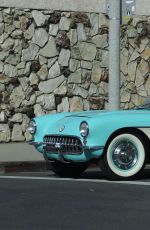KENDALL JENNER Drive Her 1957 Corvette Out in west hollywood - 2/4/16 [mq]