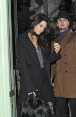 KENDALL JENNER Leaves Sexy Fish Restaurant in London 02/22/2016