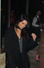 KENDALL JENNER Leaves Sexy Fish Restaurant in London 02/22/2016