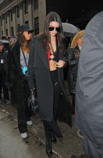 KENDALL JENNER Out and About in Manhattan 02/16/2016
