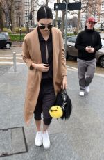 KENDALL JENNER Out and About in Milan 02/27/2016