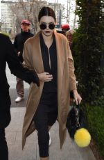 KENDALL JENNER Out and About in Milan 02/27/2016