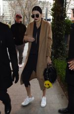 KENDALL JENNER Out and About in Milan 02/27/2016