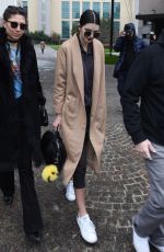 KENDALL JENNER Out and About in Milan 02/27/2016