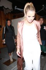KHLOE KARDASHIAN at Nice Guy in West Hollywood 02/08/2016