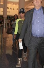 KIM BURRELL at LAX Airport in Los Angeles 02/08/2016