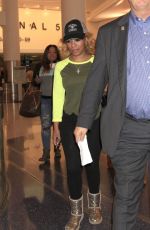 KIM BURRELL at LAX Airport in Los Angeles 02/08/2016