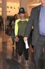 KIM BURRELL at LAX Airport in Los Angeles 02/08/2016