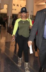 KIM BURRELL at LAX Airport in Los Angeles 02/08/2016