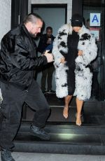 KIM KARDASHIAM Leaves Nerai Greek Restaurant in Manhattan 02/12/2016