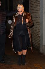 KIM KARDASHIAN Leaves Carbone in New York 02/15/2016
