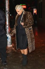 KIM KARDASHIAN Leaves Carbone in New York 02/15/2016