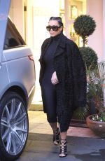 KIM KARDASHIAN Leaves Epione Salon in Beverly Hills 02/18/2016