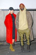KIM KARDASHIAN Leaves Hamilton an American Musical Broadway Play in Manhattan 02/12/2016