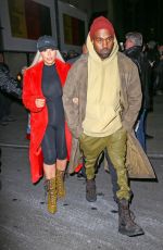 KIM KARDASHIAN Leaves Hamilton an American Musical Broadway Play in Manhattan 02/12/2016