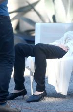 KIRSTEN DUNST on the Set of a Photoshoot in Los Angeles 02/09/2016