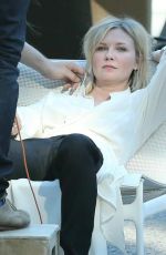 KIRSTEN DUNST on the Set of a Photoshoot in Los Angeles 02/09/2016