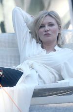 KIRSTEN DUNST on the Set of a Photoshoot in Los Angeles 02/09/2016