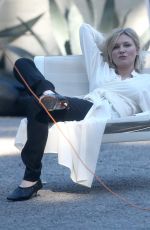 KIRSTEN DUNST on the Set of a Photoshoot in Los Angeles 02/09/2016