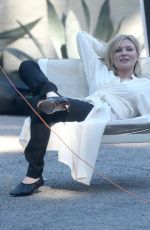 KIRSTEN DUNST on the Set of a Photoshoot in Los Angeles 02/09/2016