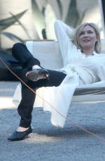 KIRSTEN DUNST on the Set of a Photoshoot in Los Angeles 02/09/2016