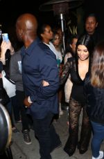 KOURTNEY and KHLOE KARDASHIAN at Nice Guy in West Hollywood 02/15/2016