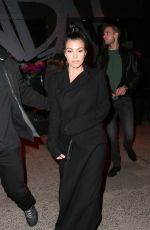 KOURTNEY KARDASHIAN Arrives for Dinner at Vandal Restaurant in New York 02/10/2016