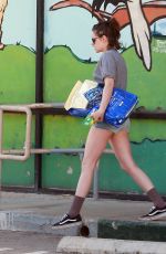 KRISTEN STEWART in Shorts Out for Lunch in Los Feliz 02/12/2016