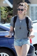 KRISTEN STEWART in Shorts Out for Lunch in Los Feliz 02/12/2016