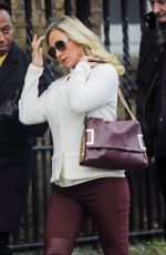 KRISTINA RIHANOFF Out and About in London 02/10/2016