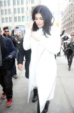 KYLIE JENNER Arrives at Her Hotel in New York 02/11/2016