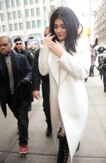 KYLIE JENNER Arrives at Her Hotel in New York 02/11/2016