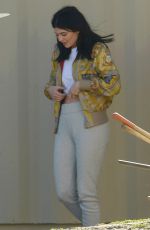 KYLIE JENNER on the Set of Keeping Up With The Kardasians in Los Angeles 02/05/2016