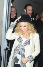 KYLIE MINOGUE Out and About in London 02/04/2016