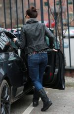 KYM MARSH Leaves Key 103 Radio Station in Manchester 02/02/2016