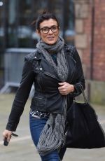 KYM MARSH Leaves Key 103 Radio Station in Manchester 02/02/2016