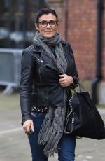 KYM MARSH Leaves Key 103 Radio Station in Manchester 02/02/2016