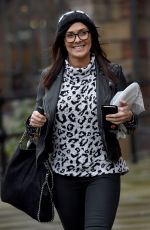 KYM MARSH Leaves Key 103 Radio Studio in Manchester 02/04/2016