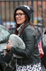 KYM MARSH Leaves Key 103 Radio Studio in Manchester 02/04/2016