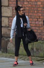 KYM MARSH Leaves Key 103 Radio Studios in Manchester 02/05/2016