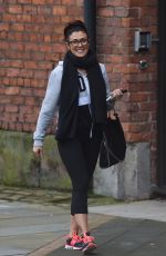 KYM MARSH Leaves Key 103 Radio Studios in Manchester 02/05/2016