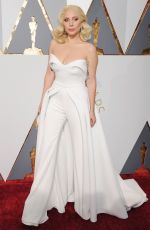 LADY GAGA at 88th Annual Academy Awards in Hollywood 02/28/2016
