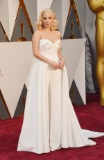 LADY GAGA at 88th Annual Academy Awards in Hollywood 02/28/2016