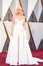 LADY GAGA at 88th Annual Academy Awards in Hollywood 02/28/2016