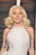 LADY GAGA at Vanity Fair Oscar 2016 Party in Beverly Hills 02/28/2016